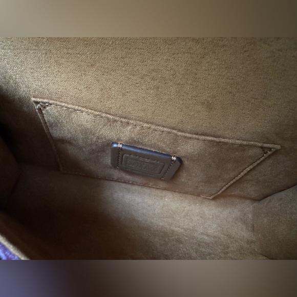 Coach sequins bag crossbody handbag shoulder bag clutch removable strap - Picture 15 of 16